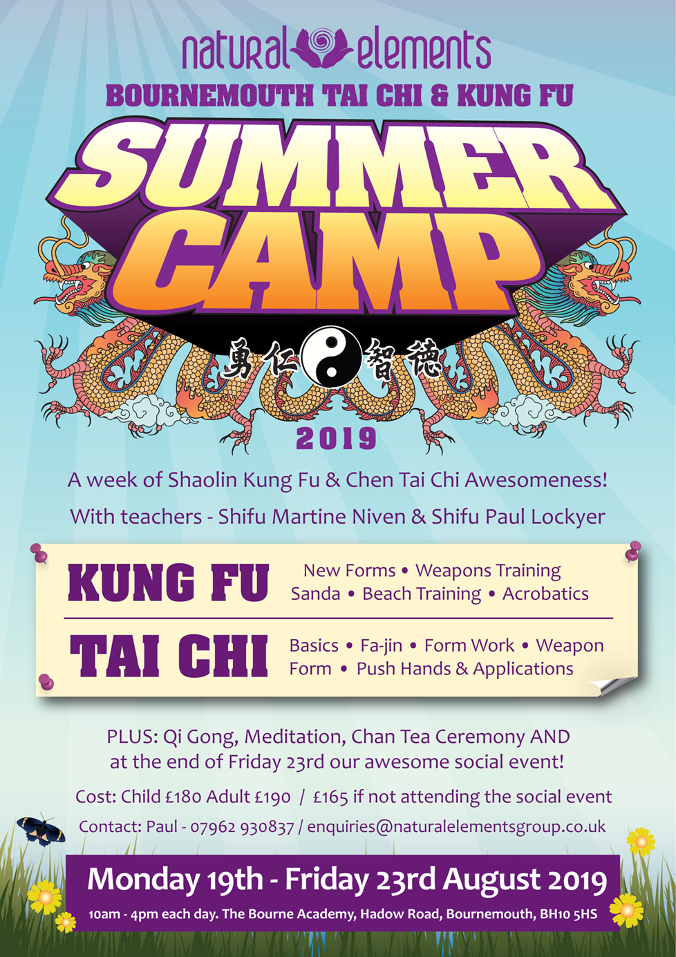 Natural Elements Bournemouth Summer Camp 2018